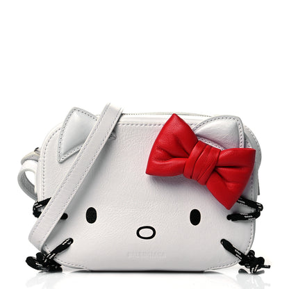 Balenciaga Calfskin Hello Kitty Camera Bag XS Optic White 1 of 10