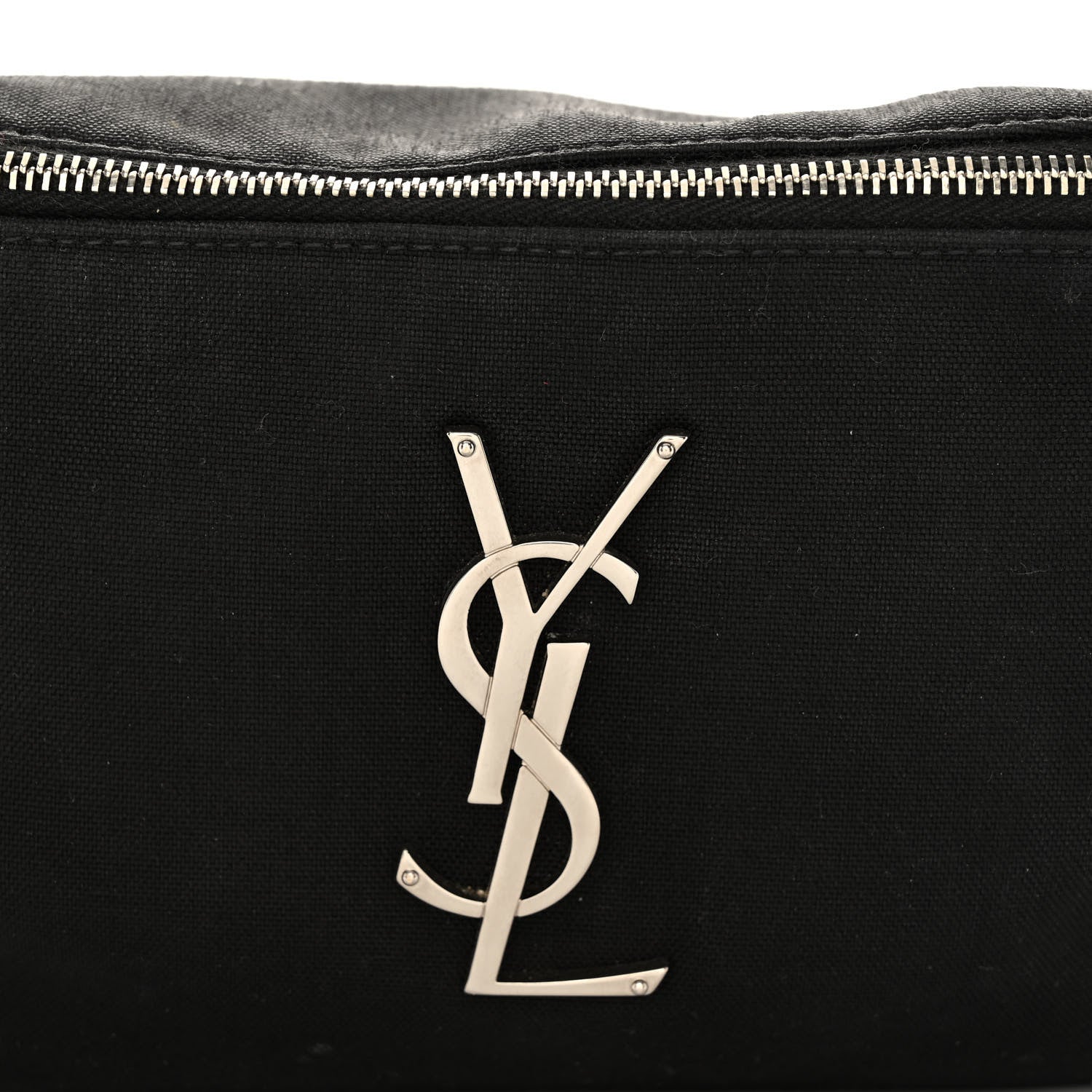 Saint Laurent Canvas Monogram Belt Bag Black 8 of 10