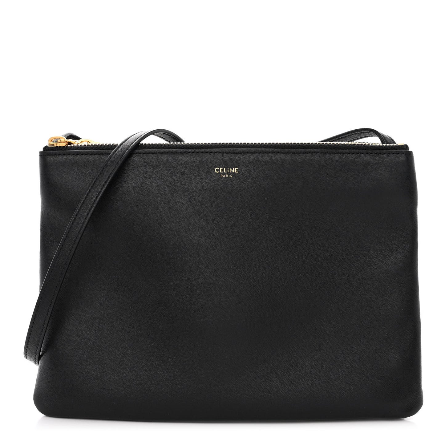 Lambskin Large Trio Crossbody Bag Black