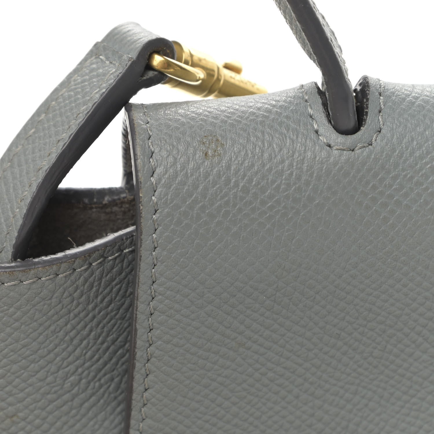 Celine Grained Calfskin Nano Belt Bag Grey 14 of 18