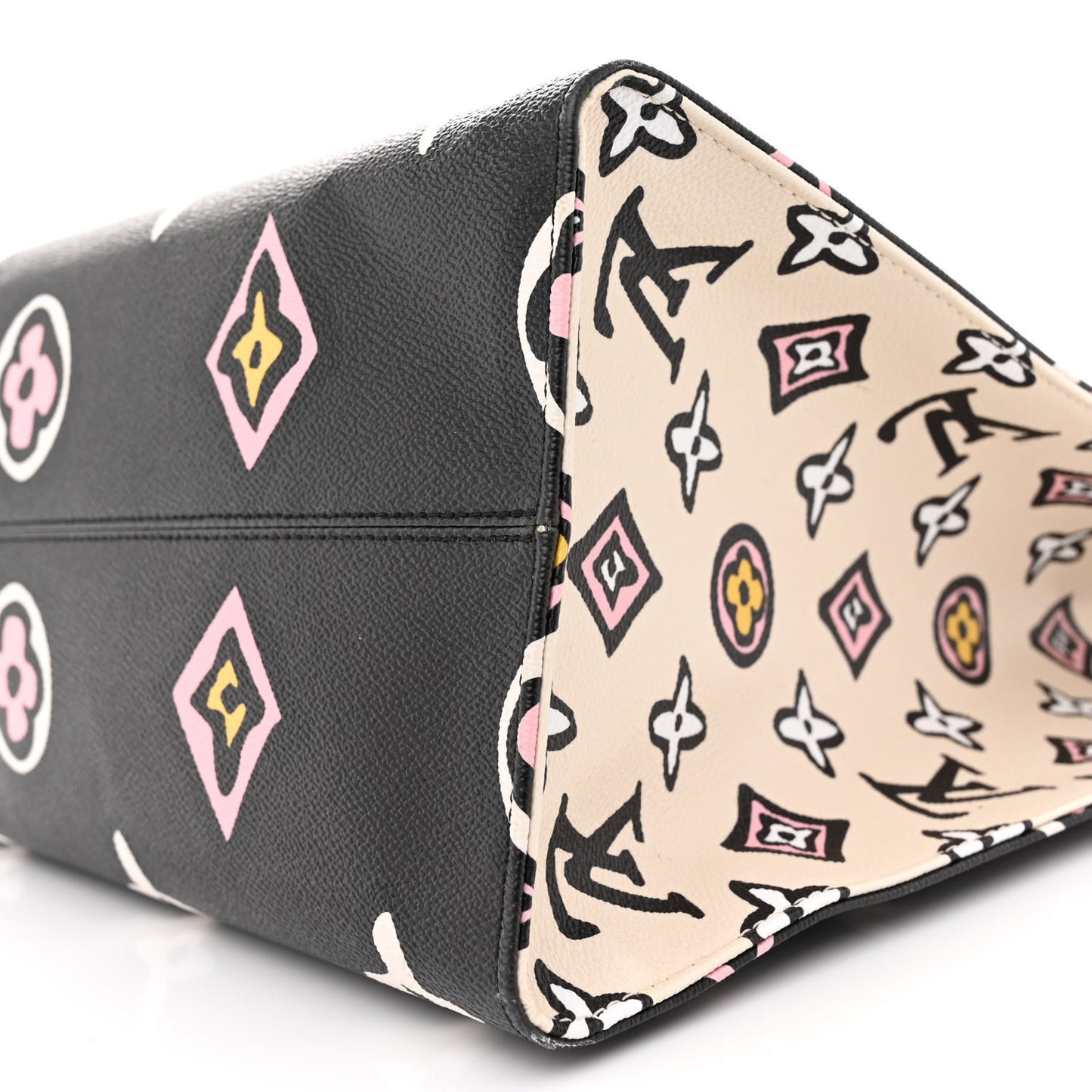 Monogram Giant Wild At Heart Onthego GM Black