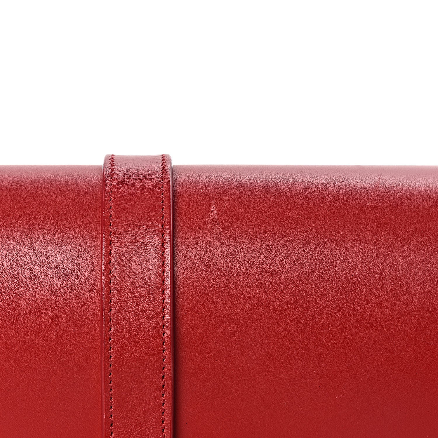 Saint Laurent Smooth Calfskin Medium Classic Monogram Universite Bag Red 13 of 20