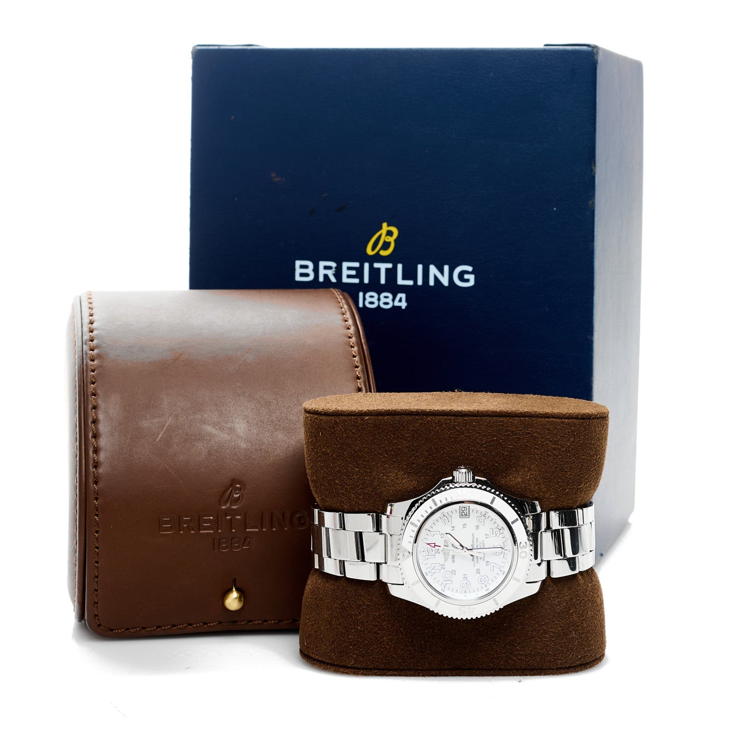 Breitling Stainless Steel 36mm Superocean II Automatic Watch White A17312 5 of 5
