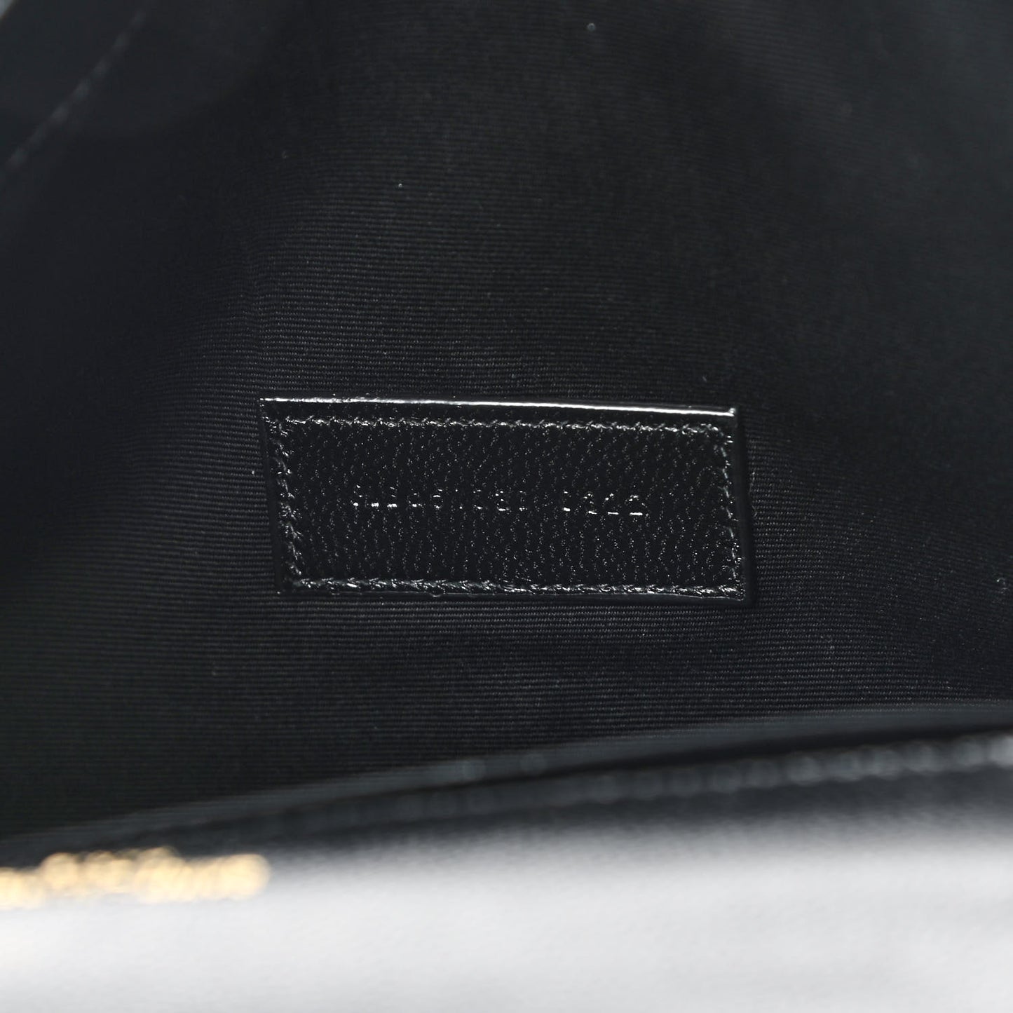 Grain De Poudre Textured Mixed Matelasse Triquilt Monogram Clutch Black