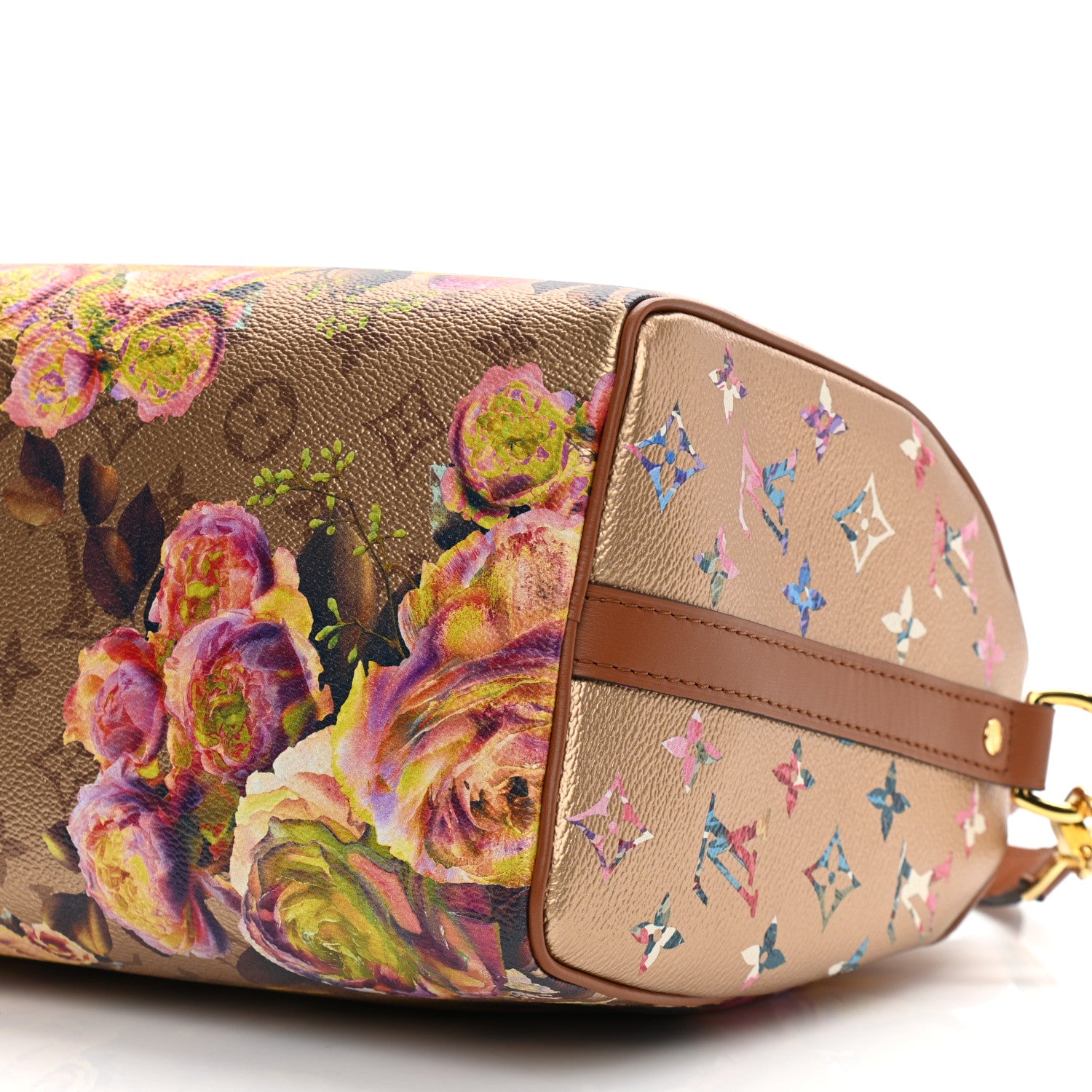 Louis Vuitton Metallic Monogram LV Garden Speedy Bandouliere 25 Gold 10 of 10
