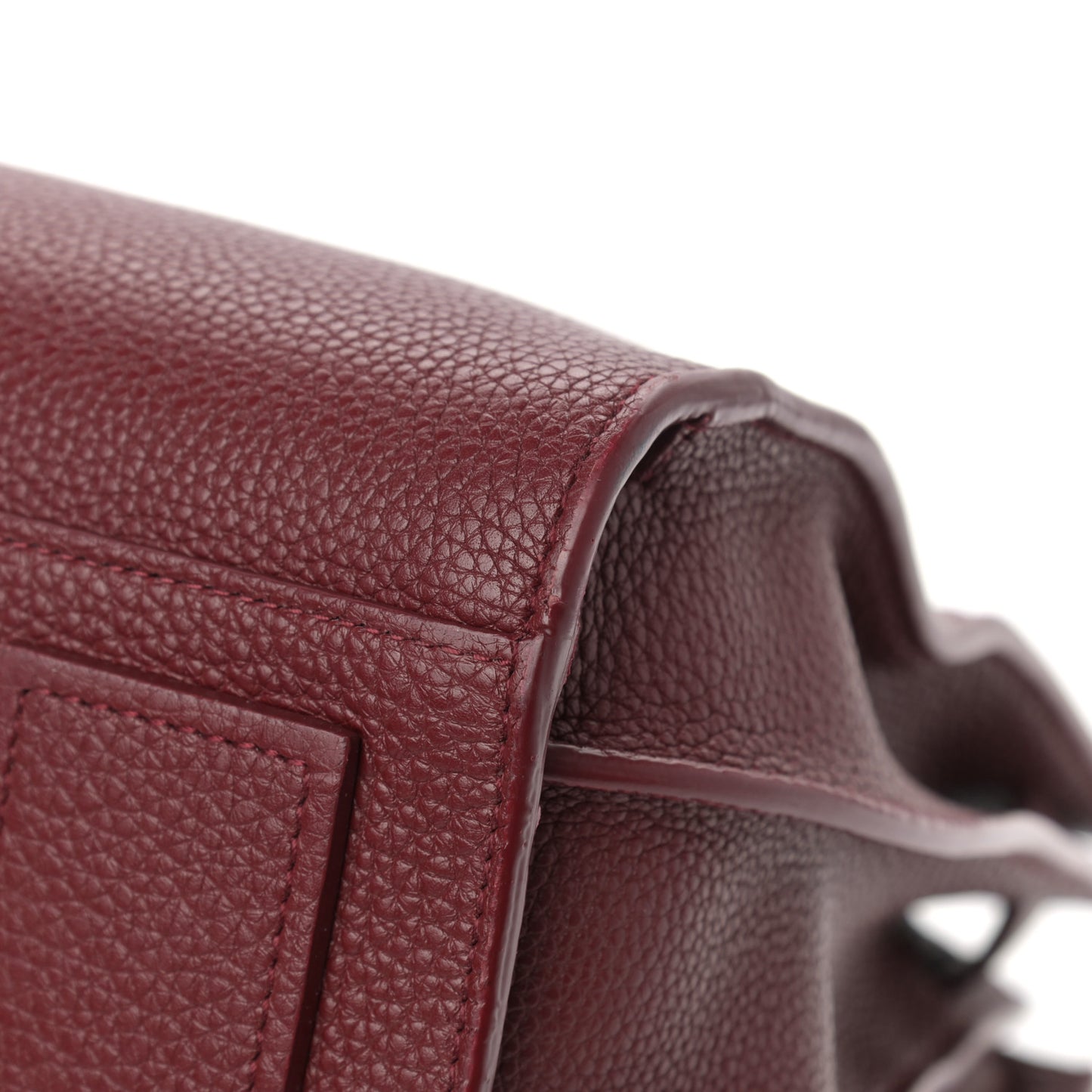 Grained Calfskin Small Supple Sac De Jour Dark Pallisandre