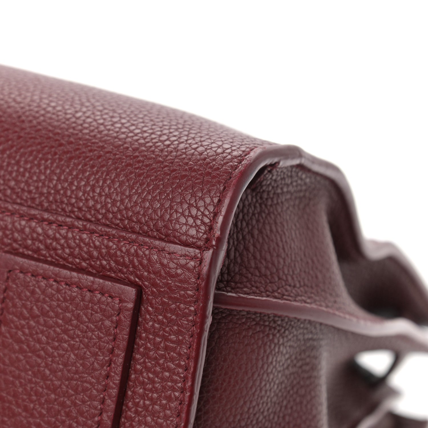 Saint Laurent Grained Calfskin Small Supple Sac De Jour Dark Pallisandre 11 of 11