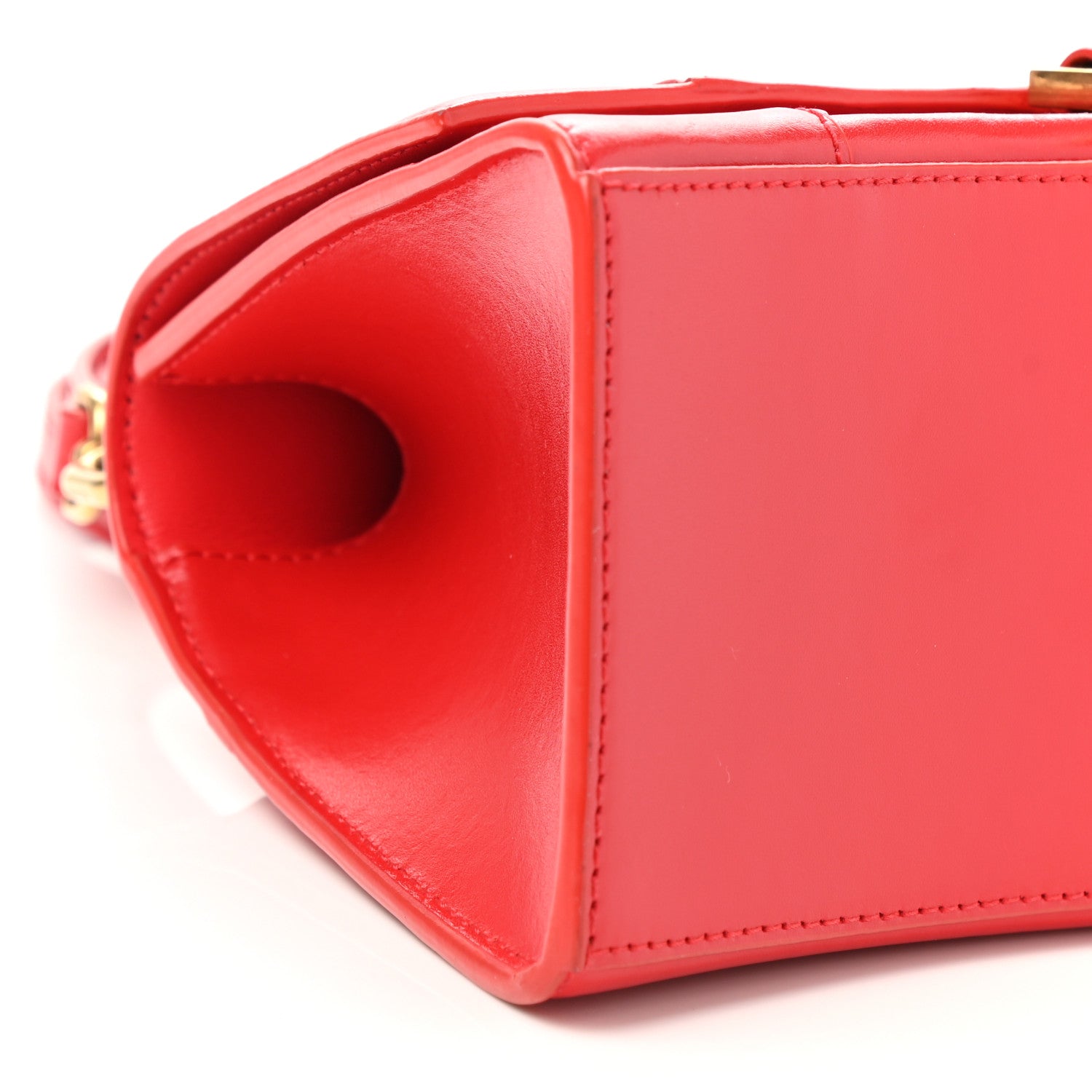 Balenciaga Shiny Box Calfskin Small Hourglass Top Handle Bag Bright Red 9 of 10