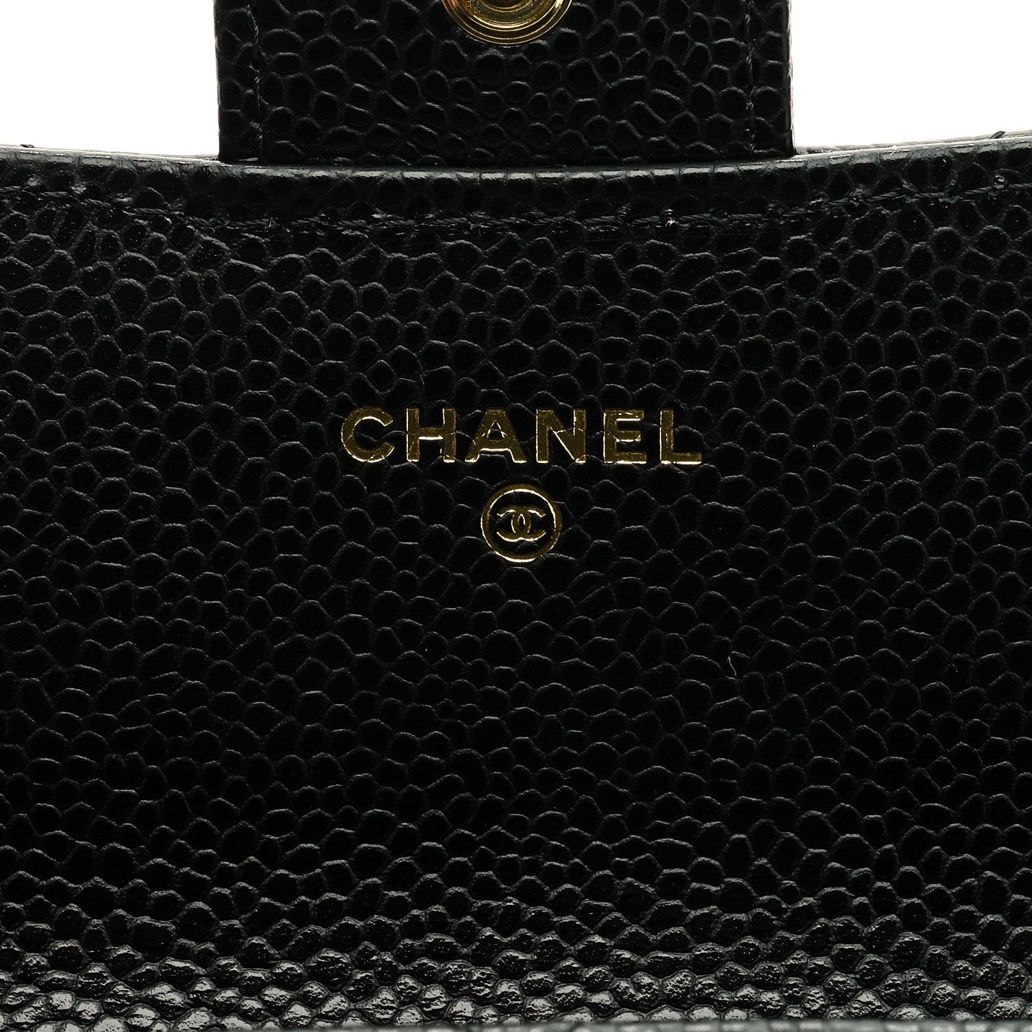 Chanel Caviar Quilted Large Gusset Flap Wallet Black 6 of 7