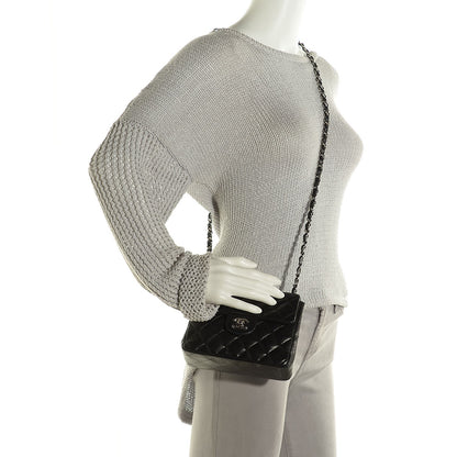 Chanel Lambskin Quilted Mini Square Flap Black 2 of 8