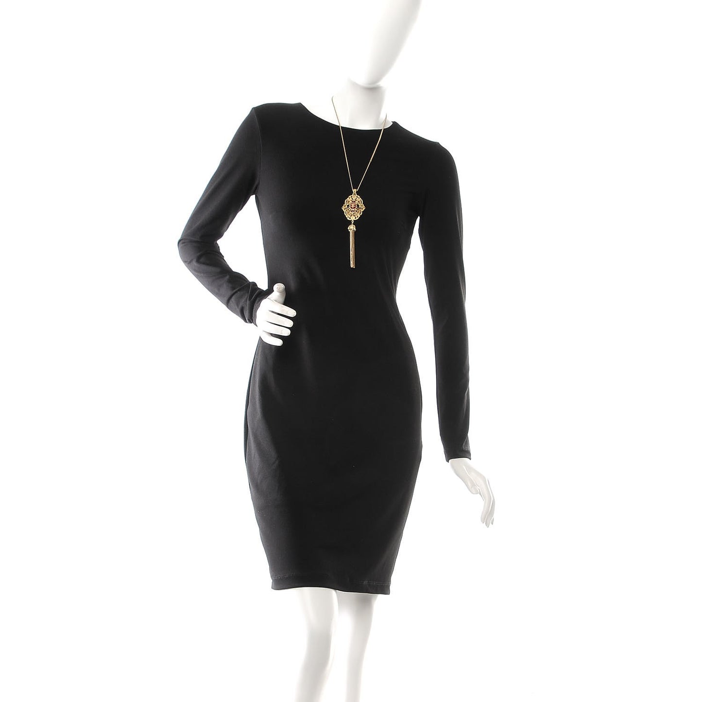 Gripoix CC Tassel Necklace Gold