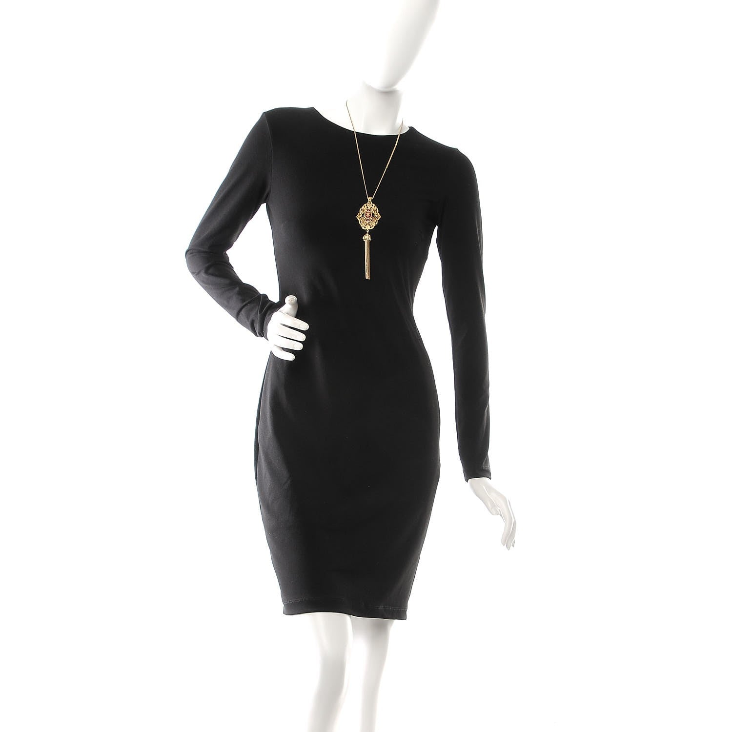Chanel Gripoix CC Tassel Necklace Gold 2 of 5