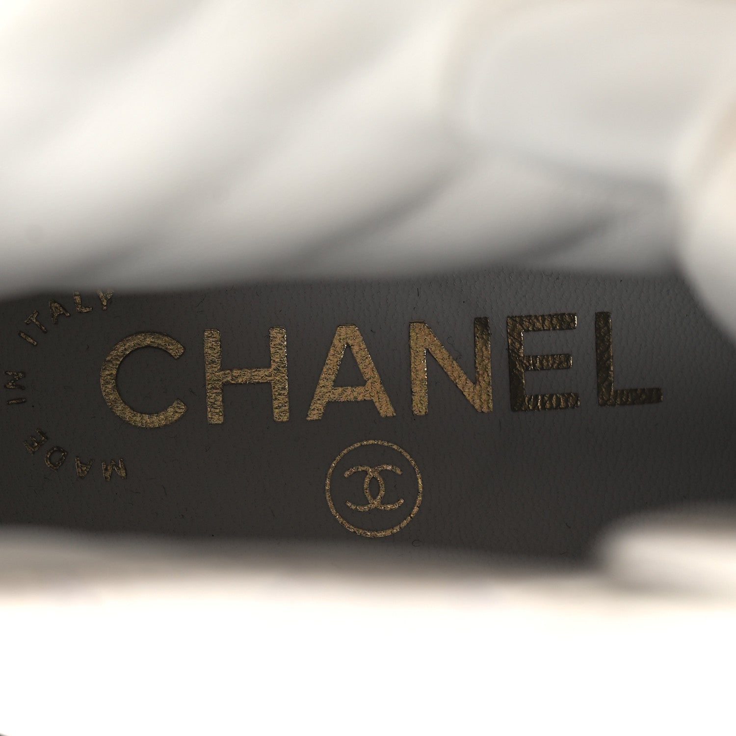 Chanel Shiny Lambskin Quilted Lace Up Combat Boots 36 White Black 7 of 7