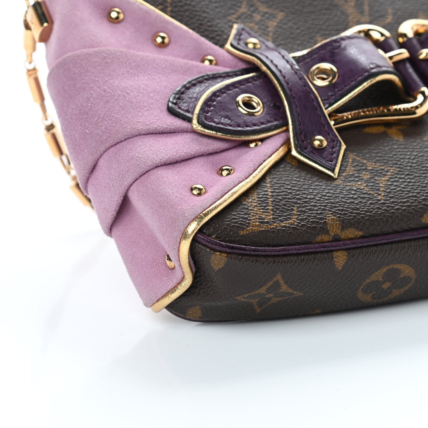 Monogram Suede Ostrich Les Extraordinaires Pochette