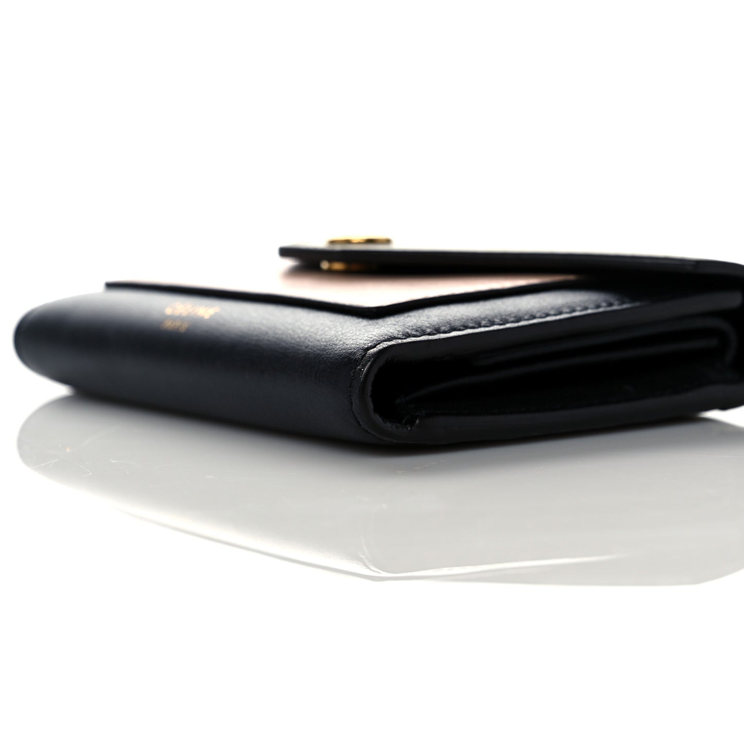 Smooth Calfskin Pocket Card Holder Army Green