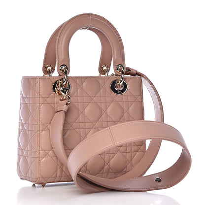 Christian Dior Lambskin Cannage Small Lady Dior Fard 3 of 12