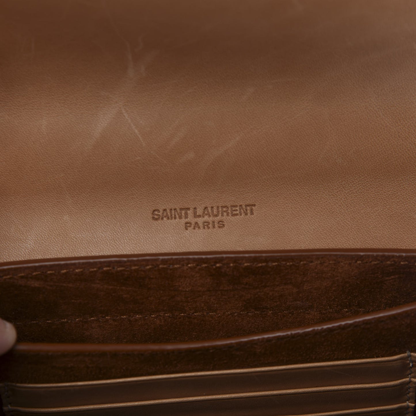 Smooth Calfskin Mini Classic Monogram Kaia Satchel Tan