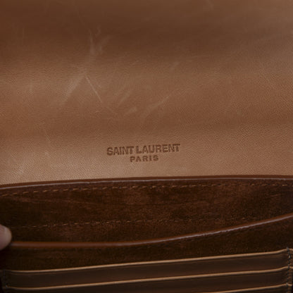 Saint Laurent Smooth Calfskin Mini Classic Monogram Kaia Satchel Tan 8 of 14