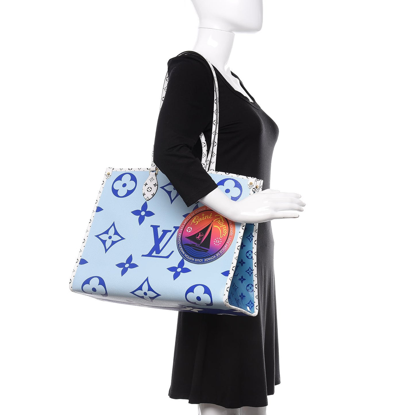 Monogram Giant Saint Tropez Onthego Blue