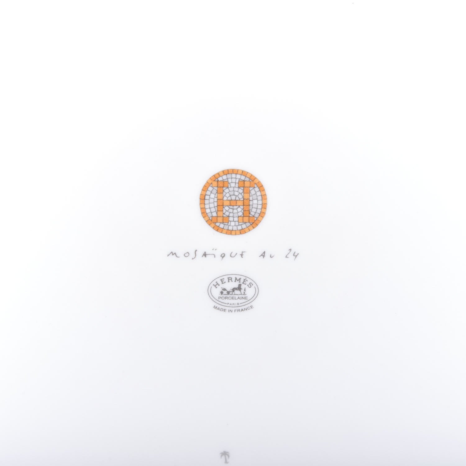 Hermes Porcelain Mosaique au 24 Gold Sushi Plate 4 of 6