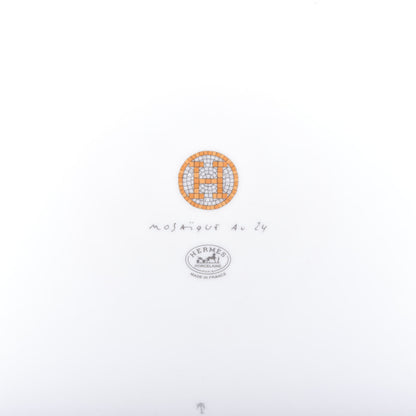 Hermes Porcelain Mosaique au 24 Gold Sushi Plate 4 of 6