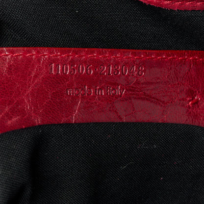 Balenciaga Agneau Classic Hardware Weekender Rouge Theatre 7 of 14