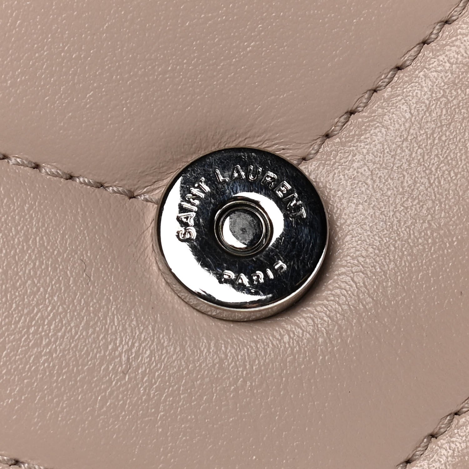 Saint Laurent Calfskin Y Quilted Monogram Toy Loulou Crossbody Bag Light Natural 10 of 20