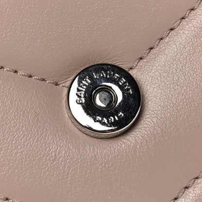 Saint Laurent Calfskin Y Quilted Monogram Toy Loulou Crossbody Bag Light Natural 10 of 20