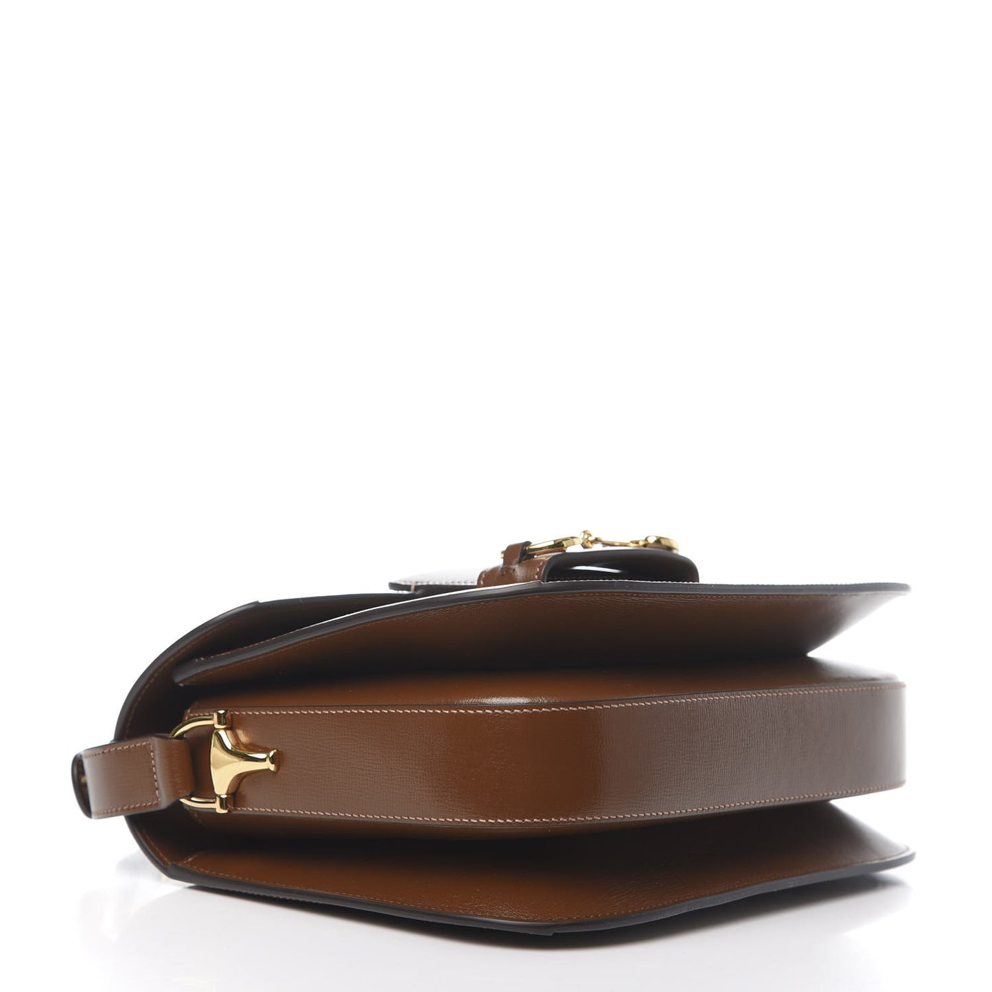 GG Supreme Monogram Horsebit 1955 Shoulder Bag Beige Brown Sugar