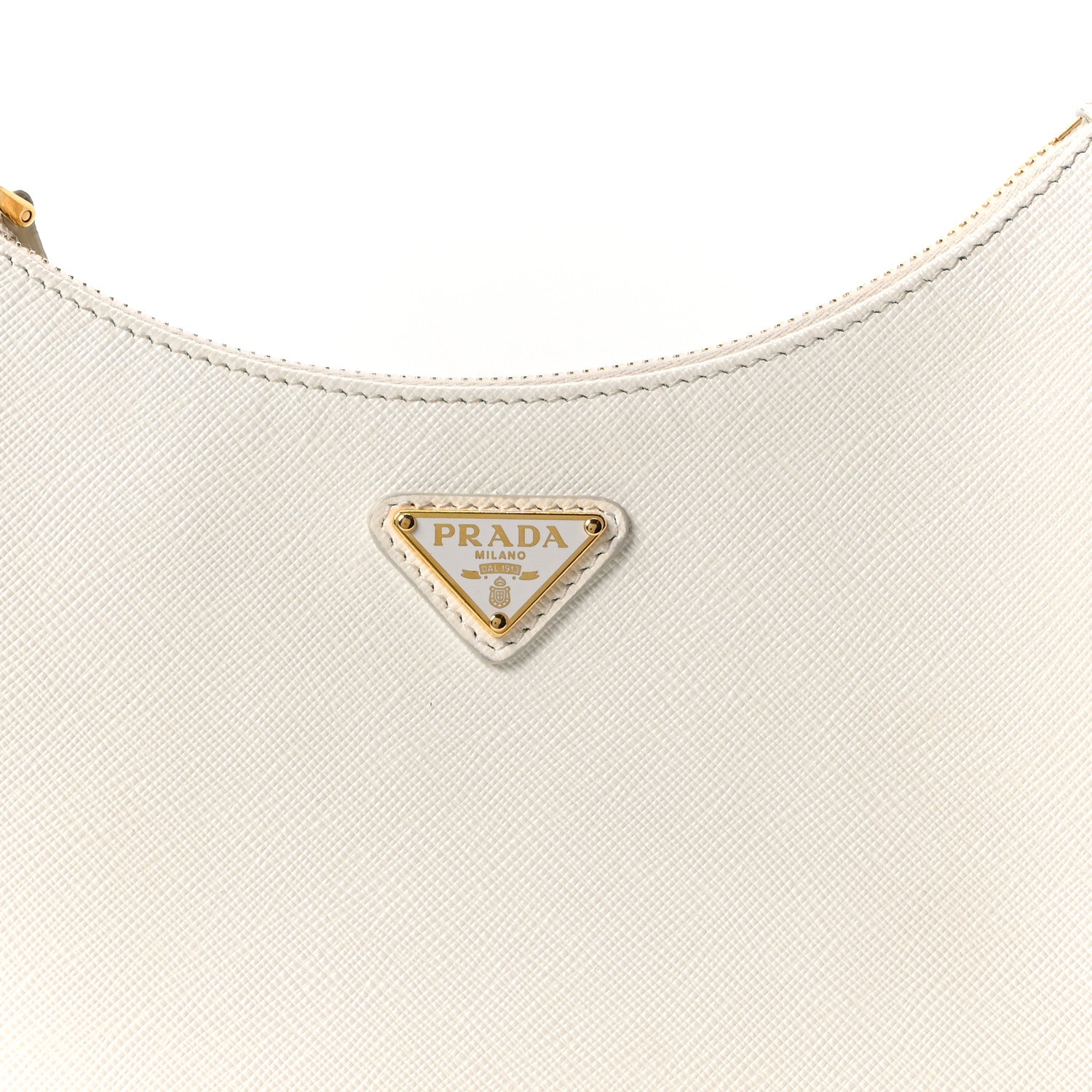 Prada Saffiano Re-Edition 2005 Shoulder Bag White 8 of 10