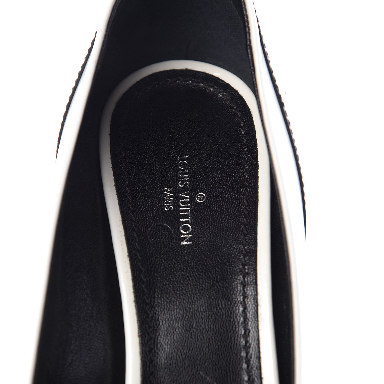 Louis Vuitton Calfskin Crocodile Embossed Matchmake Pumps 40 Black White 8 of 13