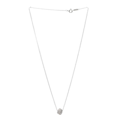 Tiffany Sterling Silver Twist Knot Pendant Necklace 3 of 5