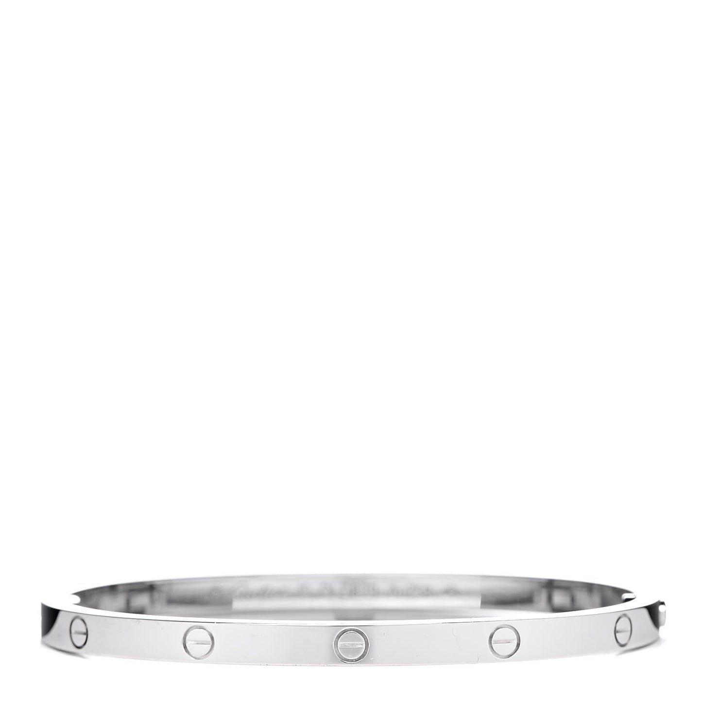 18K White Gold Small LOVE Bracelet 15