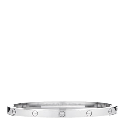 Cartier 18K White Gold Small LOVE Bracelet 15 1 of 6