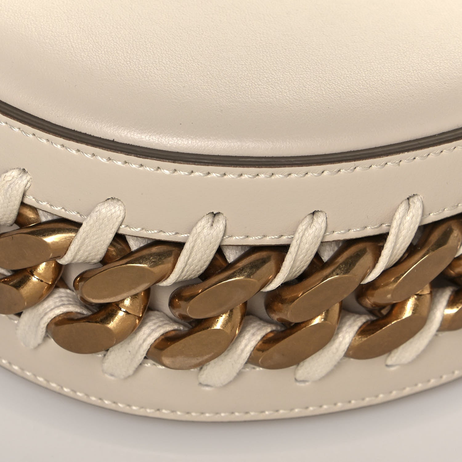 Stella McCartney Eco Alter Nappa Medium Frayme Shoulder Bag Pure White 11 of 12