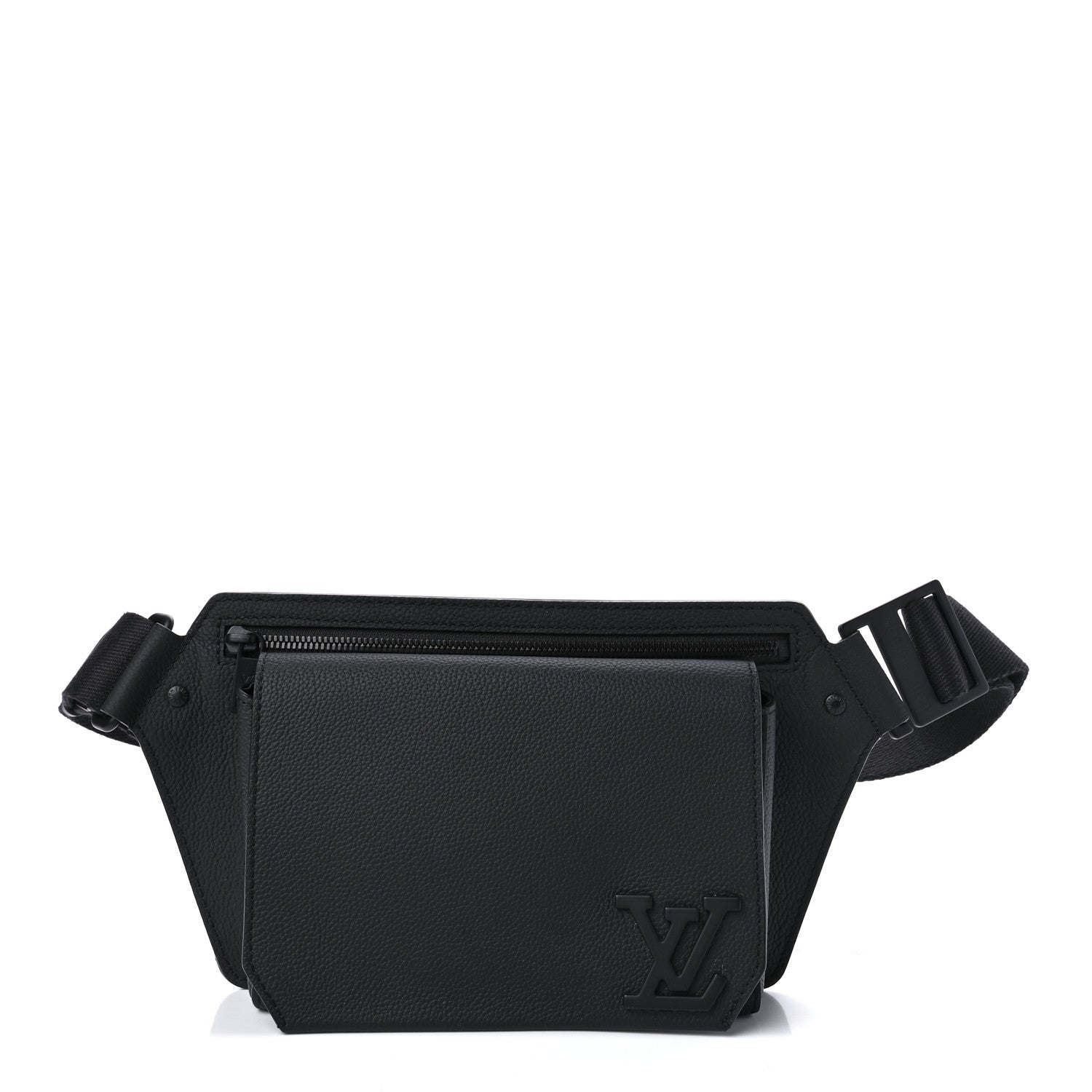 Louis Vuitton Grained Calfskin Aerogram Slingbag Black 1 of 11