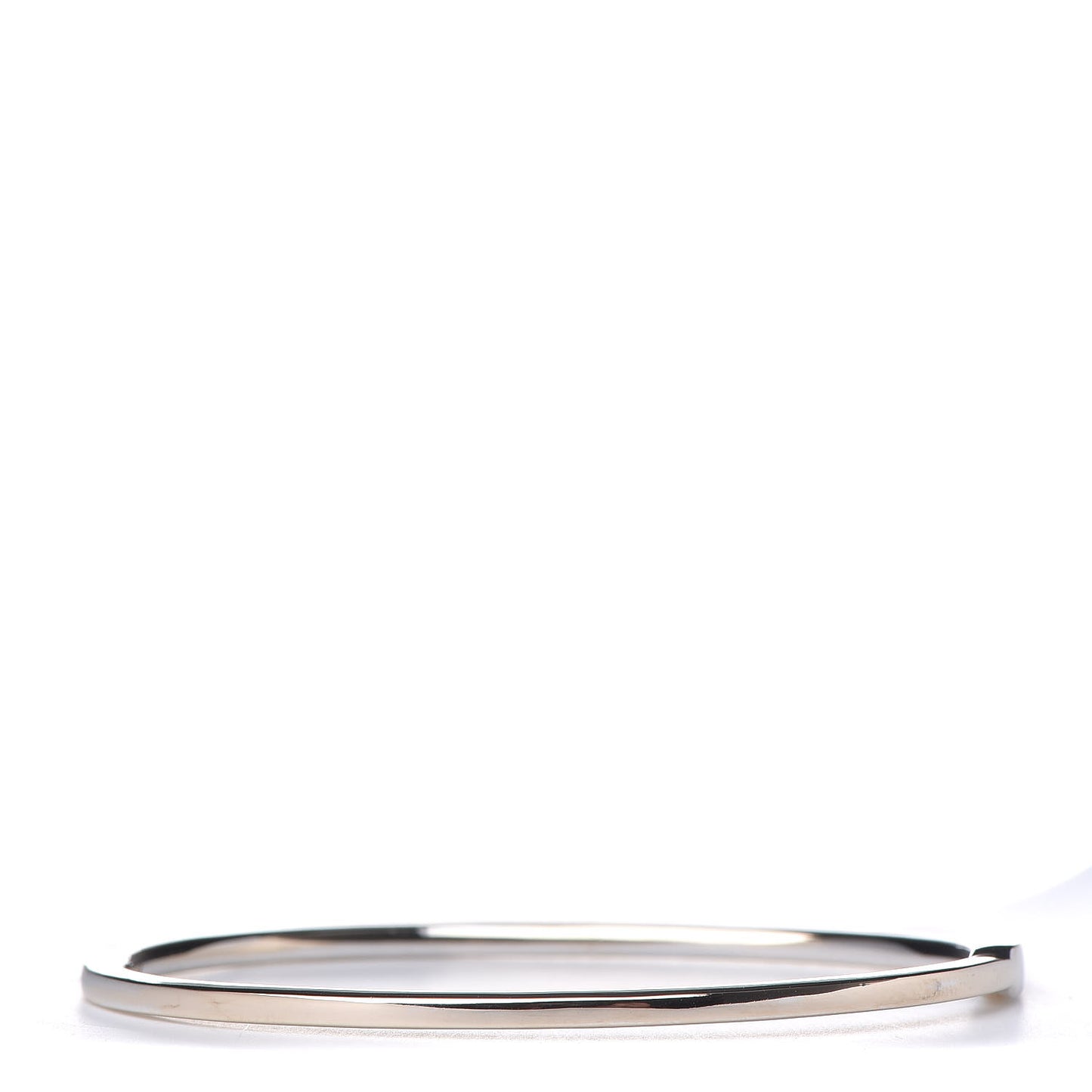 18K White Gold Diamond Metro Hinged Bangle