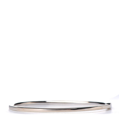 Tiffany 18K White Gold Diamond Metro Hinged Bangle 3 of 7