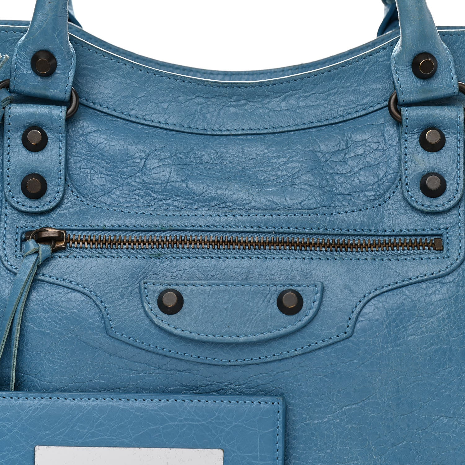 Balenciaga Agneau Classic Hardware City Aquamarine 6 of 9