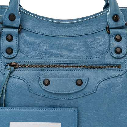 Balenciaga Agneau Classic Hardware City Aquamarine 6 of 9