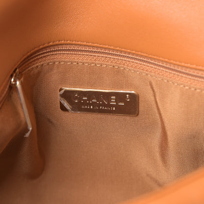 Chanel Lambskin Quilted Medium Chanel 19 Flap Light Brown 6 of 11