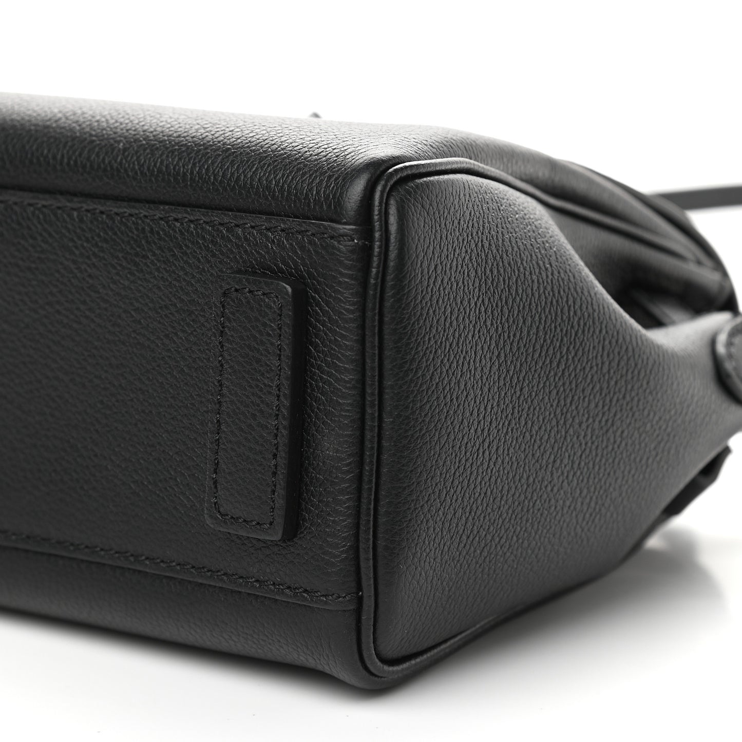 Grained Calfskin Small La Medusa Top Handle Bag Black Lilac