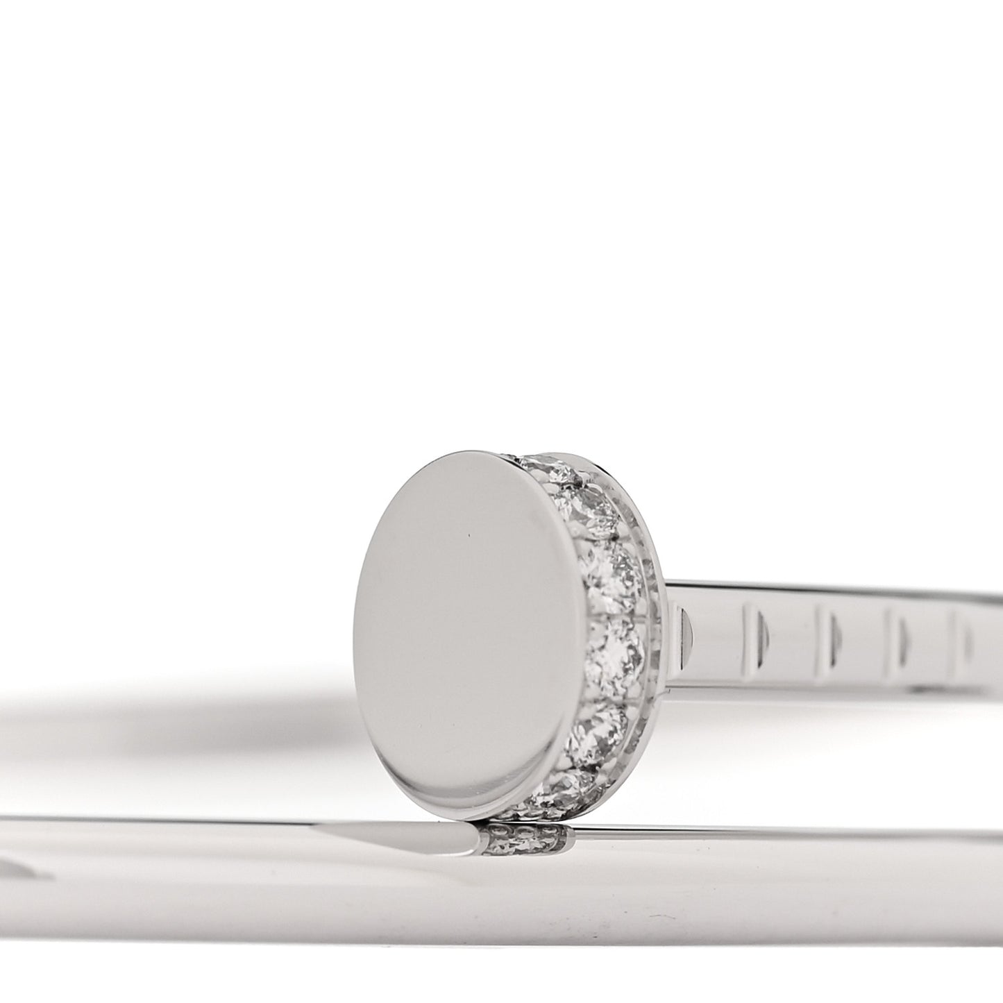 18K White Gold Diamond Small Juste Un Clou Bracelet 15
