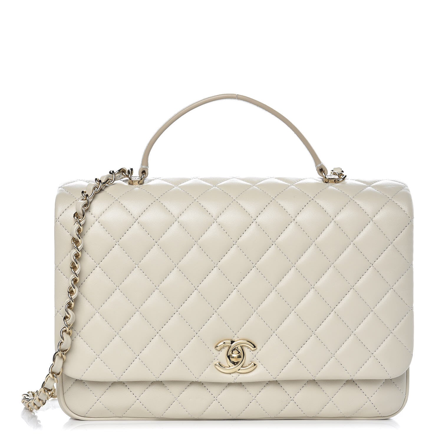 Chanel Lambskin Quilted Medium Citizen Chic Flap Ivory 1 of 10