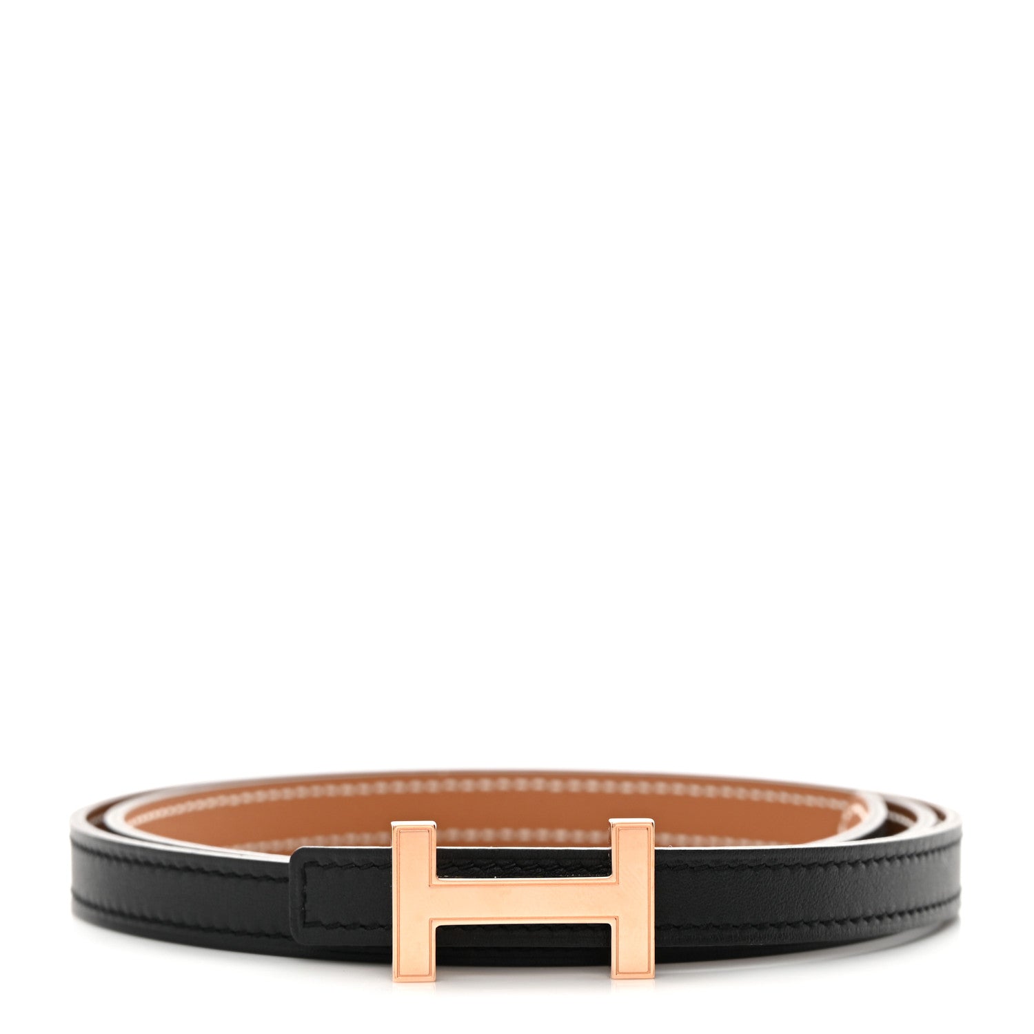 Hermes Swift Epsom 13mm Focus Belt 80 32 Black Gold 1 of 7
