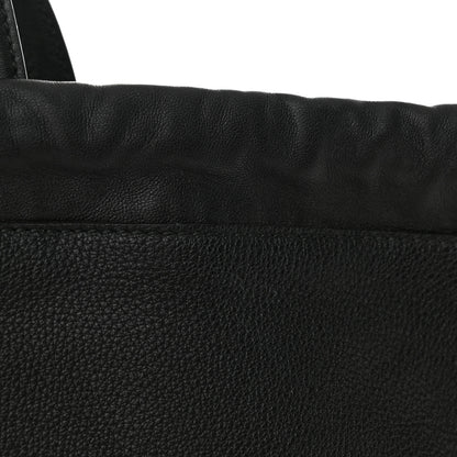 Gucci Calfskin Logo Drawstring Backpack Black 11 of 11