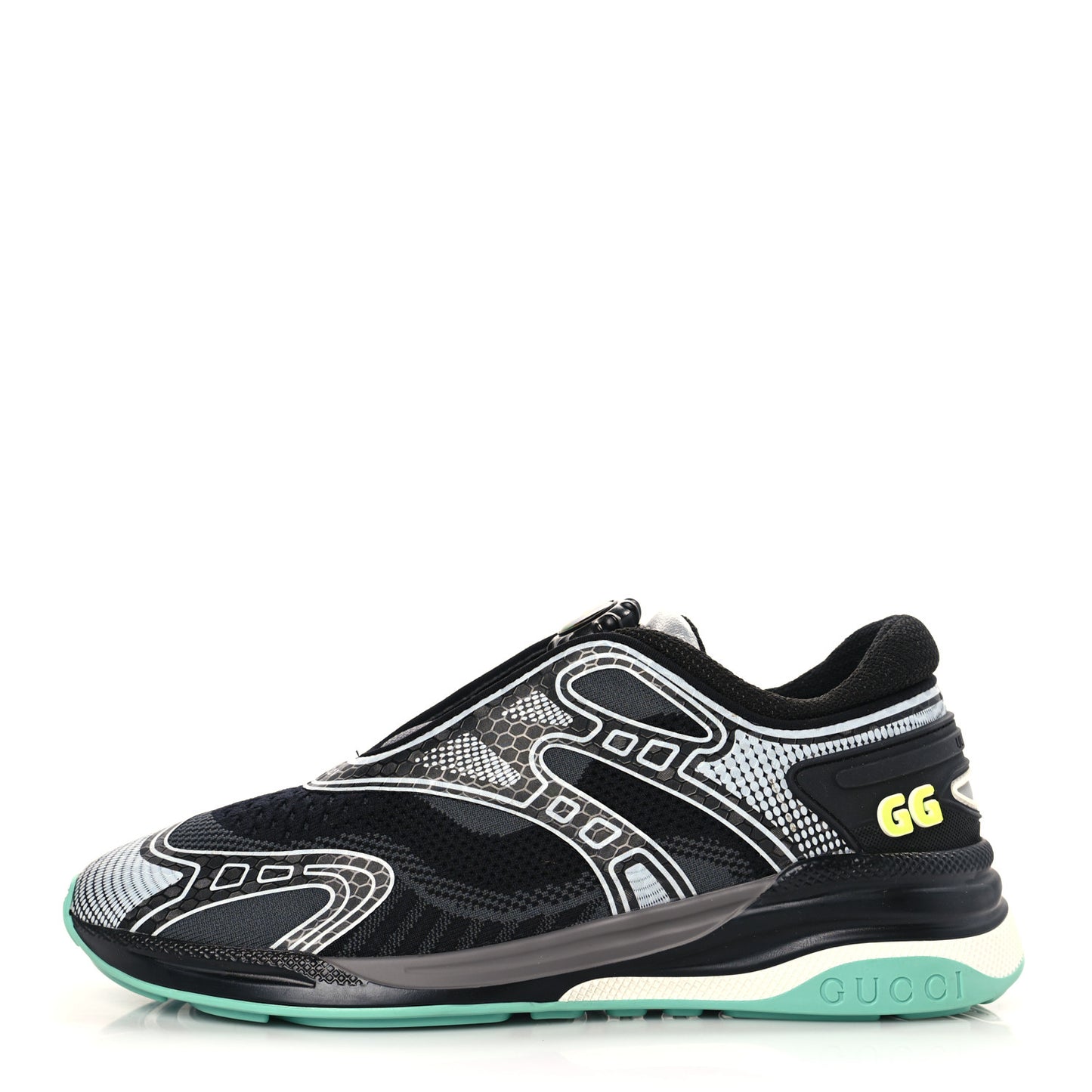 Fabric Womens Ultrapace R Mid Top Sneakers 37.5 Loess Black