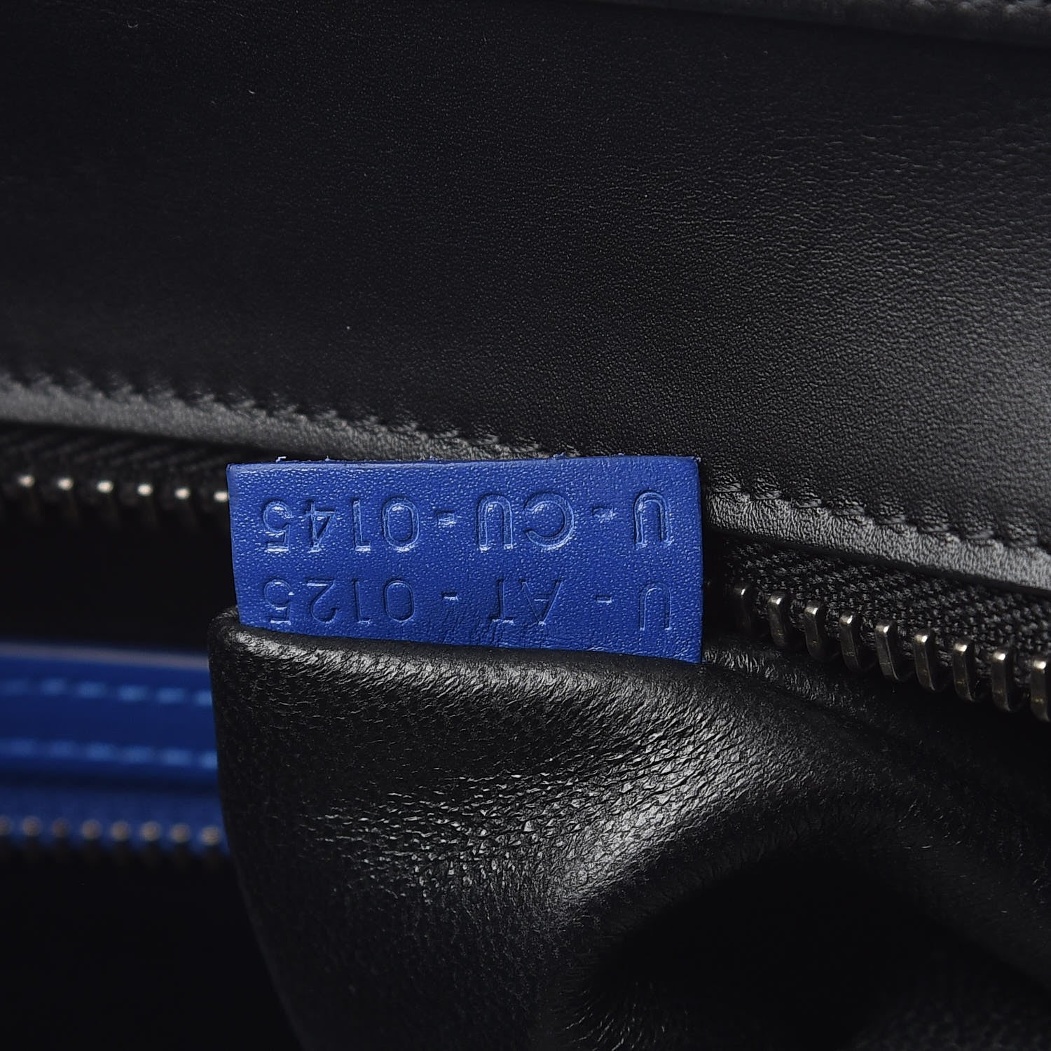 Celine Canvas Smooth Calfskin Mini Tri-Color Luggage Indigo 8 of 13