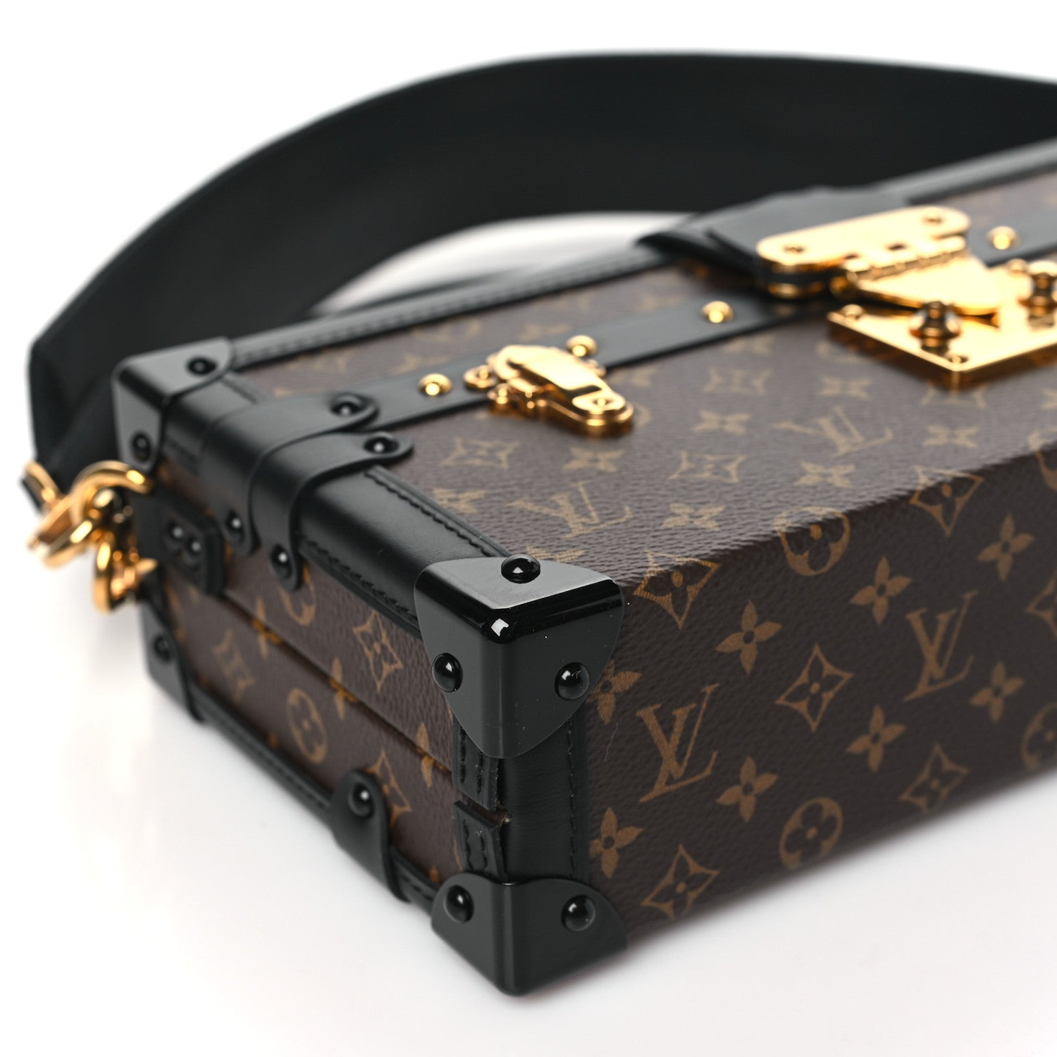 Louis Vuitton Monogram Petite Malle East West Black 8 of 9