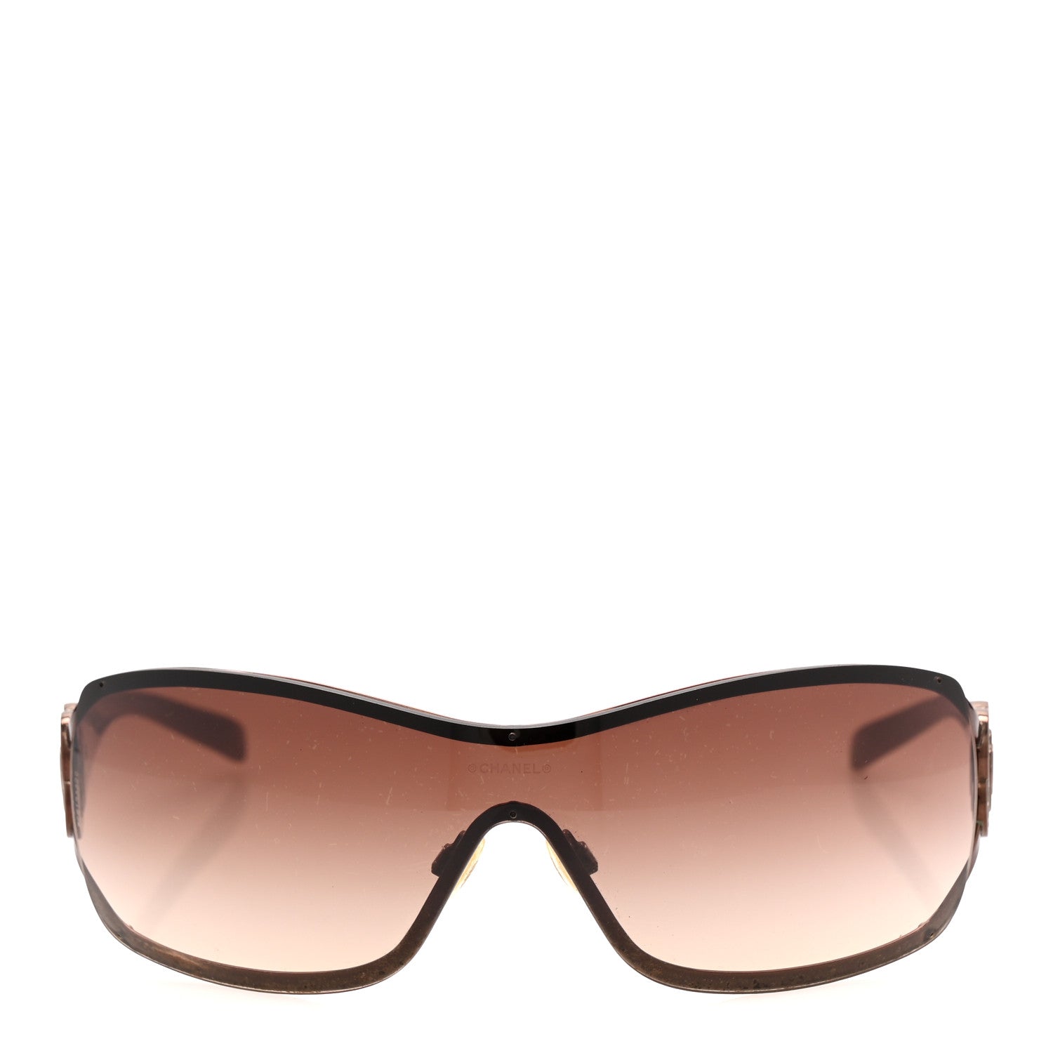 Chanel Swarovski Crystal Camellia CC Sunglasses 4164-B Purple